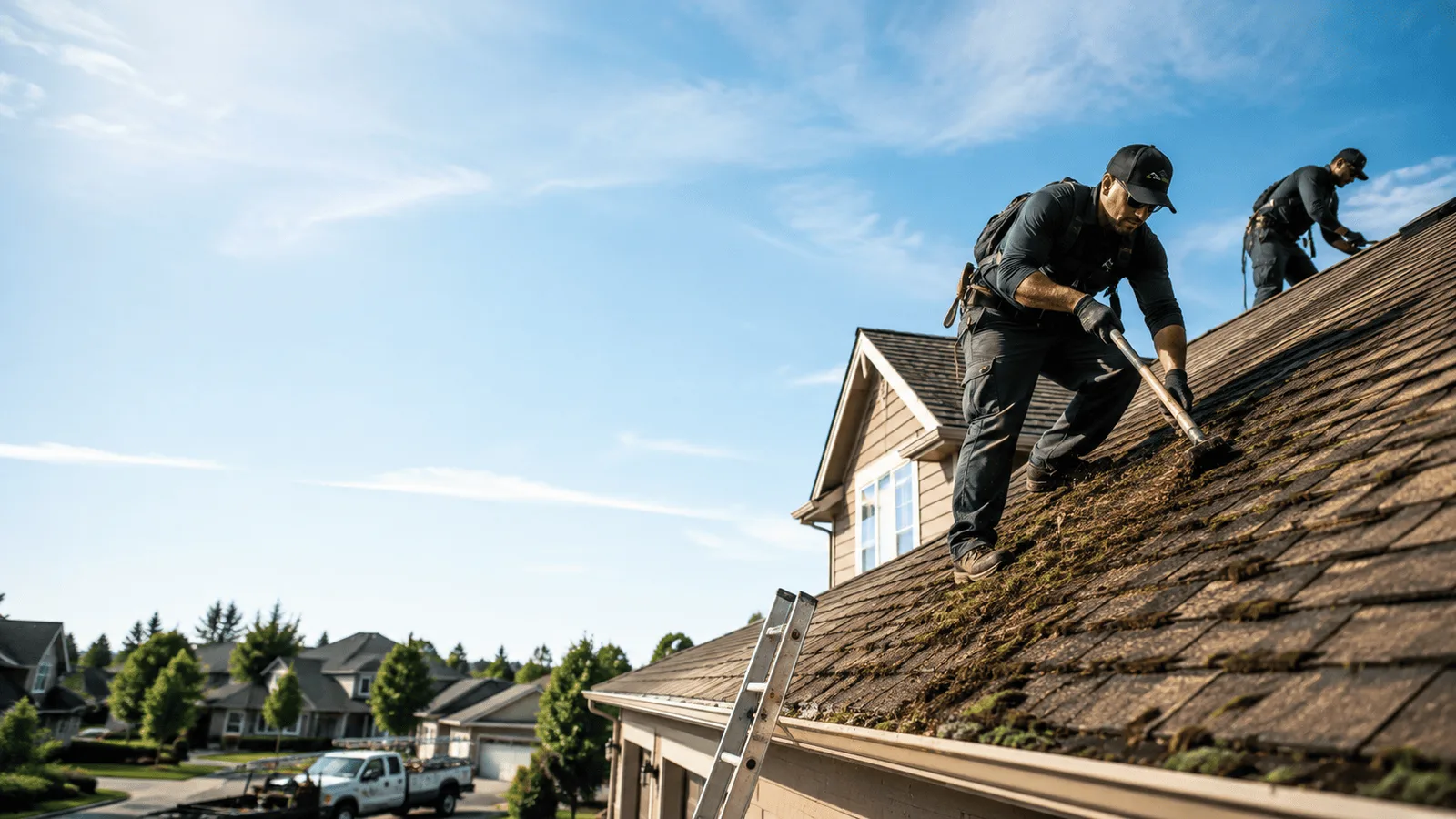 Roof Moss Removal in Clinton, IA near me